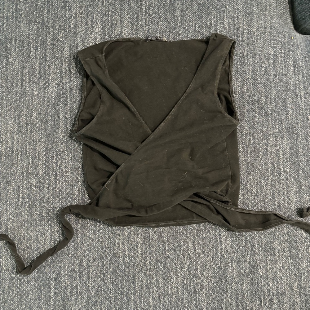Black Wrap Top